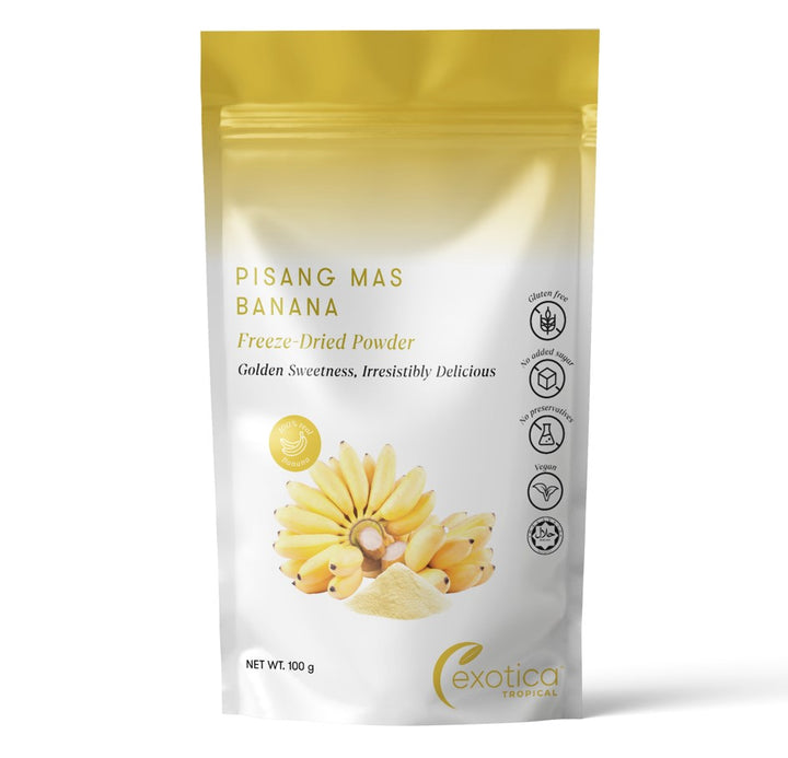 Exotica Tropical Pisang Mas Banana Freeze Dried Powder 100g