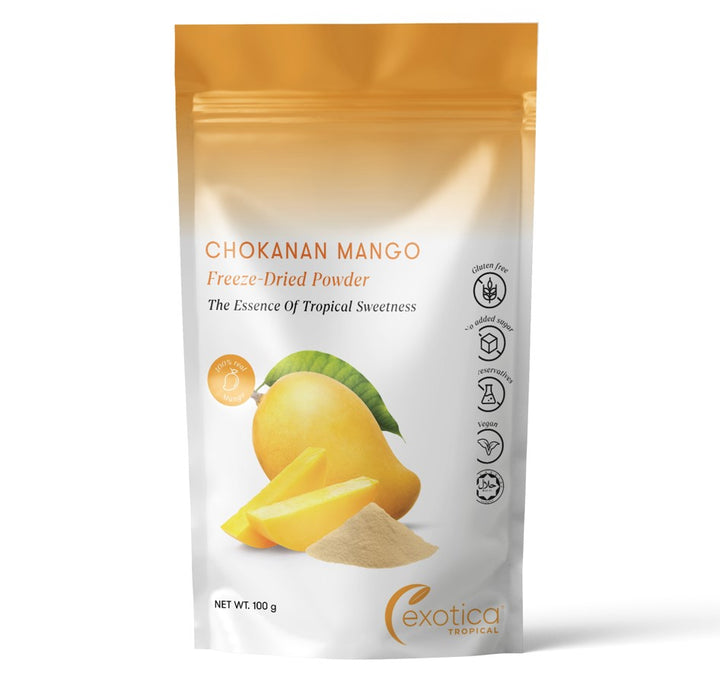 Exotica Tropical Chokanan Mango Freeze Dried Powder 100g