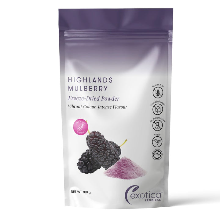 Exotica Tropical Highlands Mulberry Freeze Dried Powder 100g