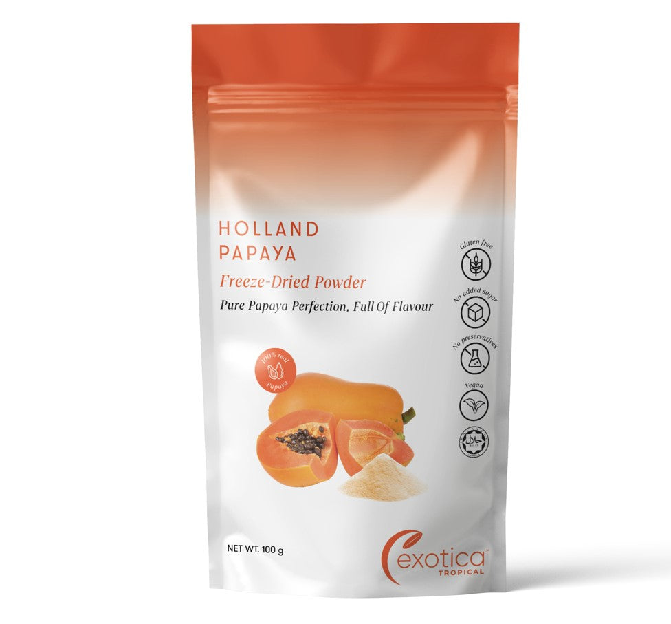 Exotica Tropical Holland Papaya Freeze Dried Powder 100g