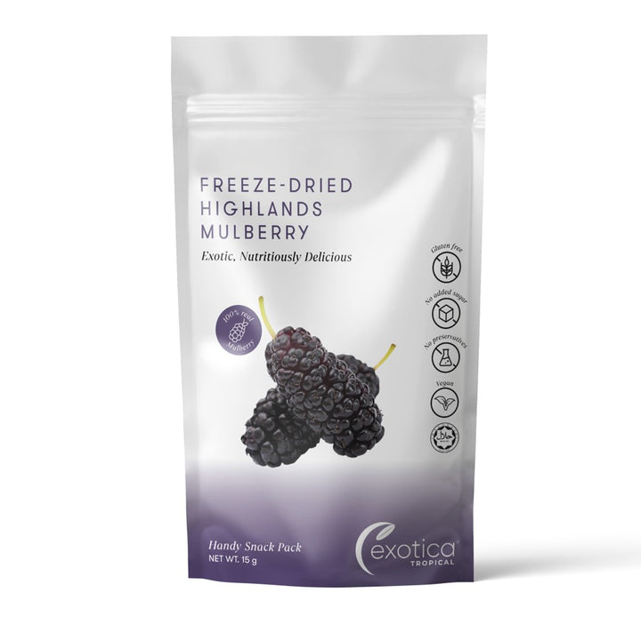 Exotica Tropical Freeze Dried Highlands MulberryHandy Snack Pack 15g