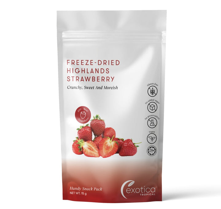 Freeze Dried Highlands Strawberry Snack Pack 15g