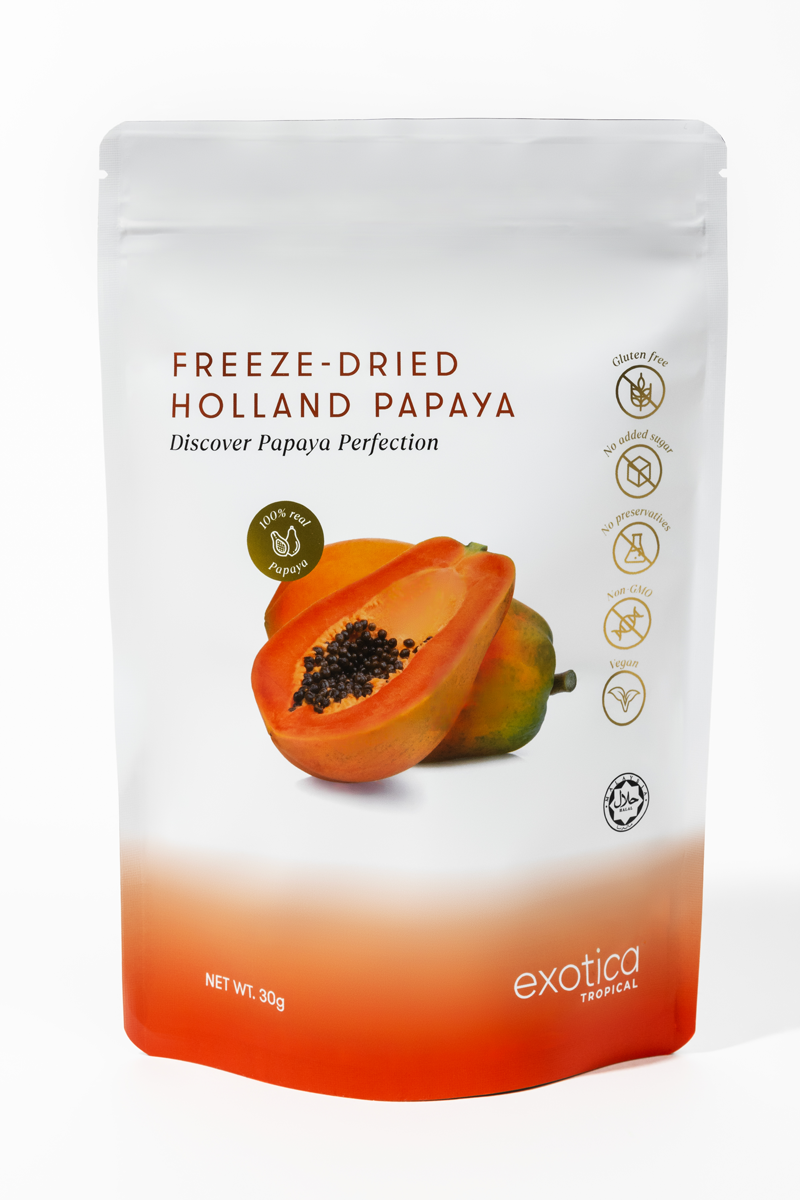 Exotica NZ Freeze Dried Fruit Holland Papaya